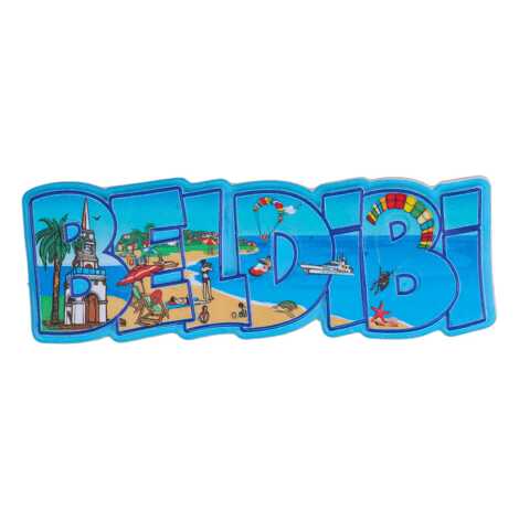 Beldibi Temalı Myros Yöresel Polyester Magnet - 4