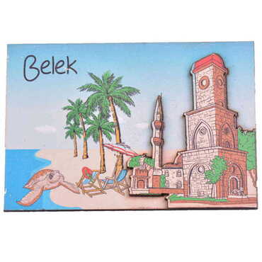 Belek Themed Wooden Customised 2D Souvenir Fridge Magnet - 3