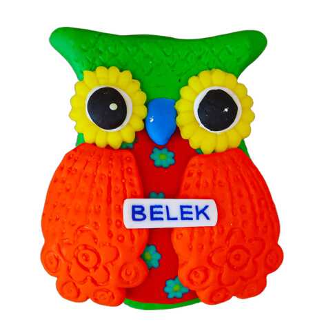 Belek Temalı Baykuş Fimo Magnet - 3