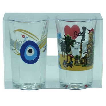 Belek Themed Shot Glass Set of 2 Pcs - 4