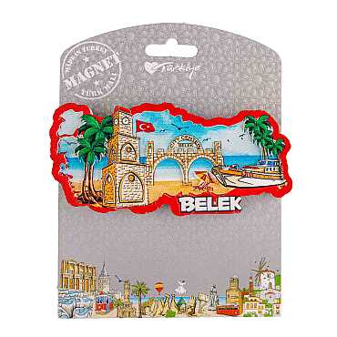 Belek Temalı Kartonetli Uv Polyester Magnet - 11
