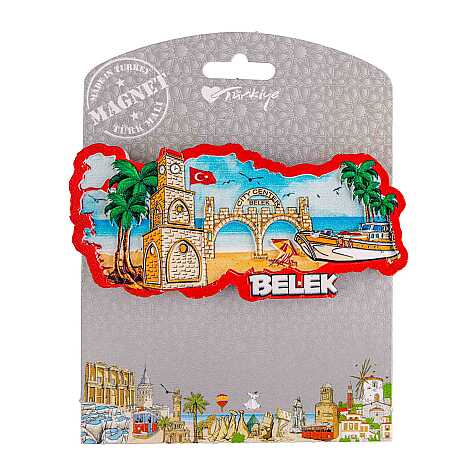 Belek Temalı Kartonetli Uv Polyester Magnet - 11