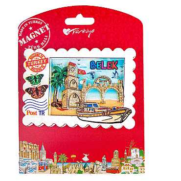 Belek Temalı Kartonetli Uv Polyester Magnet - 13