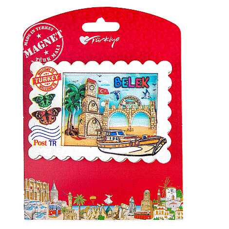 Belek Temalı Kartonetli Uv Polyester Magnet - 13