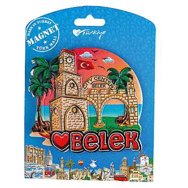 Belek Temalı Kartonetli Uv Polyester Magnet - 12