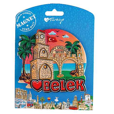 Belek Temalı Kartonetli Uv Polyester Magnet - 12
