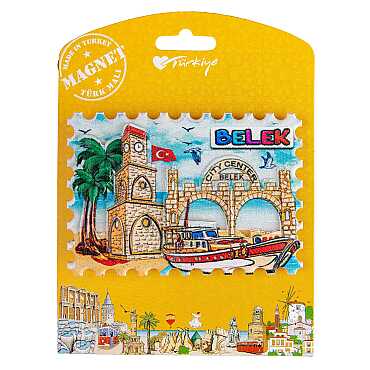 Belek Temalı Kartonetli Uv Polyester Magnet - Myros