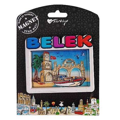 Belek Temalı Kartonetli Uv Polyester Magnet - 10