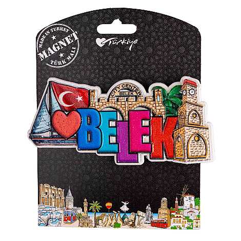 Belek Temalı Kartonetli Uv Polyester Magnet - 9