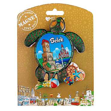 Belek Temalı Kartonetli Uv Polyester Magnet - 6
