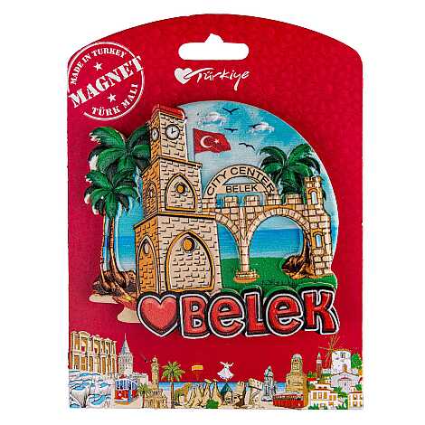 Belek Temalı Kartonetli Uv Polyester Magnet - 5