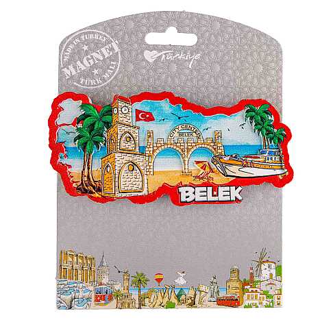 Belek Temalı Kartonetli Uv Polyester Magnet - 3