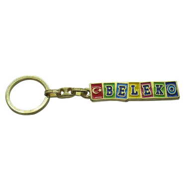 Belek Themed Metal Customised Enamel Keychain - 4