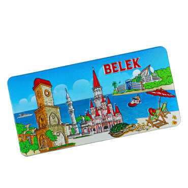 Belek Themed Metallic Refrigerator Magnet 50x100 mm - 9