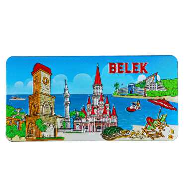 Belek Themed Metallic Refrigerator Magnet 50x100 mm - 5