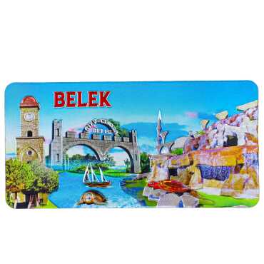 Belek Themed Metallic Refrigerator Magnet 50x100 mm - 6