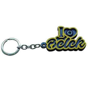Belek Themed Wooden Custom Printed Wooden Keyring - 3