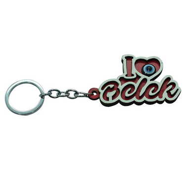 Belek Themed Wooden Custom Printed Wooden Keyring - 4