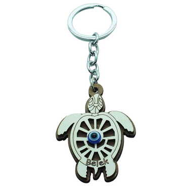 Belek Themed Wooden Custom Printed Wooden Keyring - 31