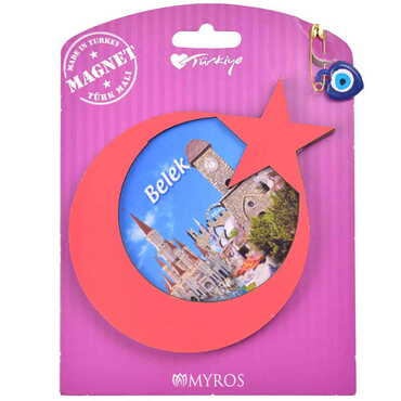 Belek Themed Wooden Backing Carded Serie C Fridge Magnet - 4