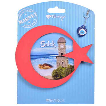 Belek Themed Wooden Backing Carded Serie C Fridge Magnet - 5