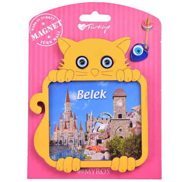 Belek Themed Wooden Backing Carded Serie C Fridge Magnet - 11