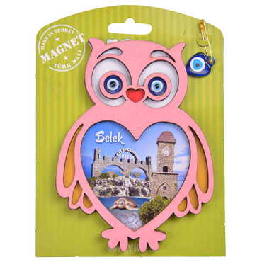 Belek Themed Wooden Backing Carded Serie C Fridge Magnet - 16