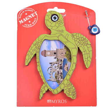Belek Themed Wooden Backing Carded Serie C Fridge Magnet - 19