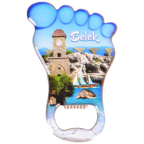Toptan Belek Temalı Myros Metal Ayak Açacak Magnet 100x59 mm - 6