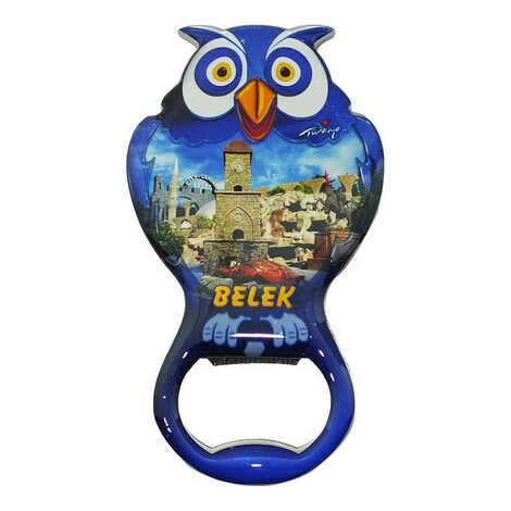 Toptan Belek Temalı Myros Metal Baykuş Açacak Magnet 88x47 mm - 6
