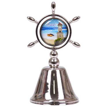 Belek Themed Collectible Souvenir Double Face Metal Spinner Rudder Bell 44x92 mm - 8