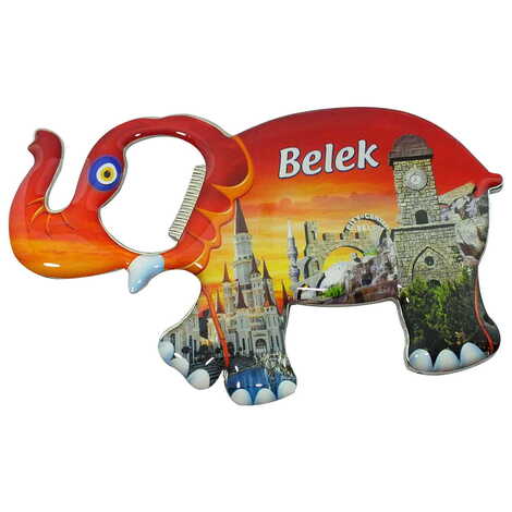 Toptan Belek Temalı Myros Metal Fil Açacak Magnet 98x61 mm - 4