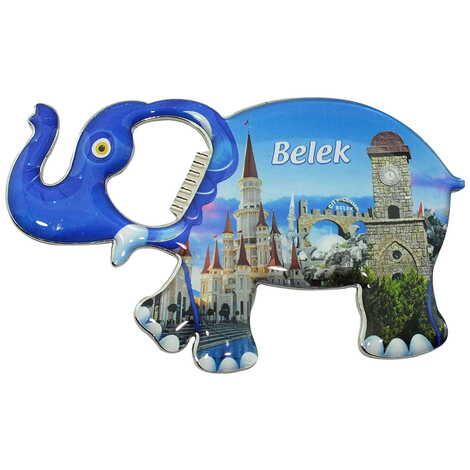 Toptan Belek Temalı Myros Metal Fil Açacak Magnet 98x61 mm - 5