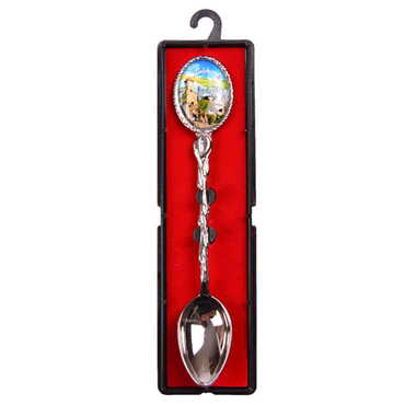 Belek Themed Collectible Souvenir Metal Tea Spon With Giftbox 25x130 mm - 3