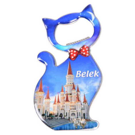 Toptan Belek Temalı Myros Metal Kedi Açacak Magnet 97x48 mm - 5