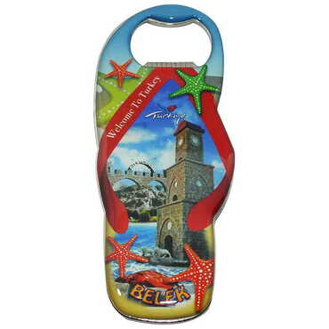 Toptan Belek Temalı Myros Metal Terlik Açacak Magnet 110x45 mm - 4