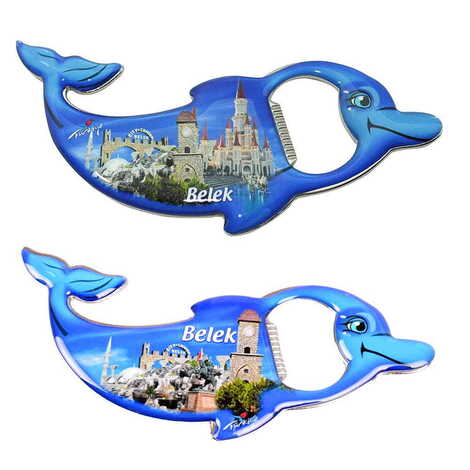 Toptan Belek Temalı Myros Metal Yunus Açacak Magnet 102x67 mm - 3