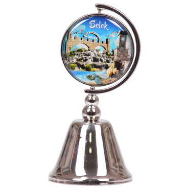 Belek Themed Collectible Souvenir Metal Bell 44x90 mm - 5