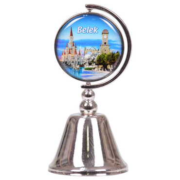 Belek Themed Collectible Souvenir Metal Bell 44x90 mm - 6
