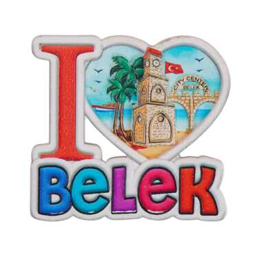 Belek Temalı Myros Yöresel Polyester Magnet - 3