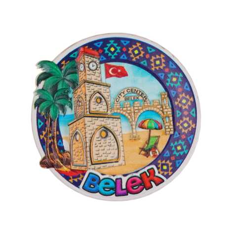 Belek Temalı Myros Yöresel Polyester Magnet - 5