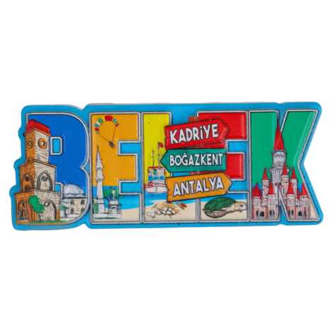 Belek Temalı Myros Yöresel Polyester Magnet - 9