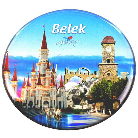 Toptan Belek Temalı Myros Yuvarlak Magnet 67 mm - 8