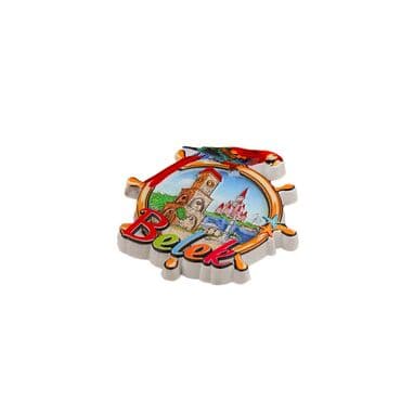 Belek Themed Polyester Printed Fridge Magnet - 26