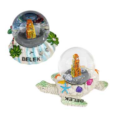 Belek Temalı Polyester Sulu Küre 45 mm - 2