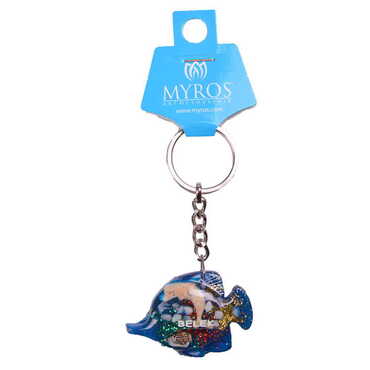 Belek Themed Customised Transparent Polyester Keyring - 11