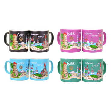 Belek Themed Customised Serigraphy Printed Ceramic Mug 82x90 mm - 2