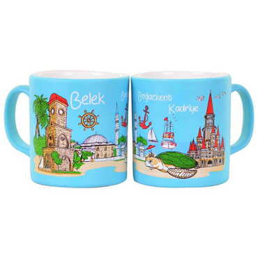Belek Themed Customised Serigraphy Printed Ceramic Mug 82x90 mm - 3