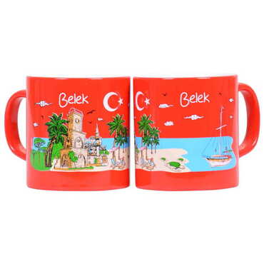 Belek Themed Customised Serigraphy Printed Ceramic Mug 82x90 mm - 4