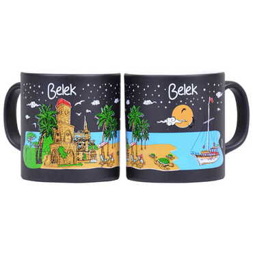Belek Themed Customised Serigraphy Printed Ceramic Mug 82x90 mm - 5